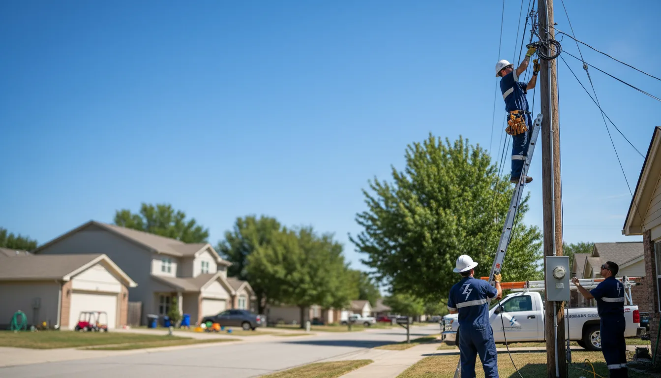 Residential electrician providing installation services in Van Voorhis, PA